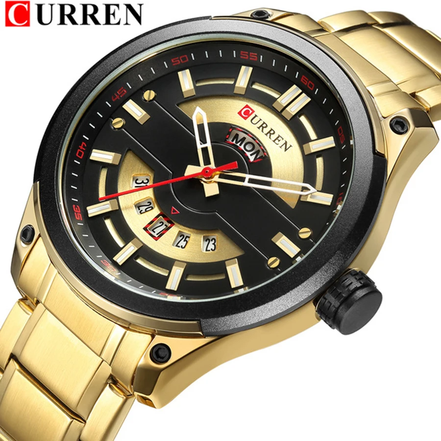 Relogio Masculino CURREN Мужские часы люксовый Топ бренд мужские модные повседневные