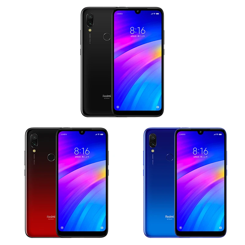 Xiaomi Redmi 7 глобальная версия 3 ГБ ОЗУ 64 Гб ПЗУ смартфон Google Play 12 МП двойная камера
