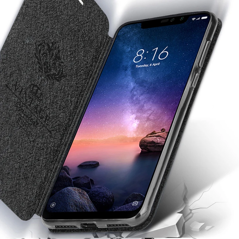 Mofi Original Luxury Leather Flip Phone Case For Xiaomi Mi 9 8 Play Note Max Shockproof Cover |