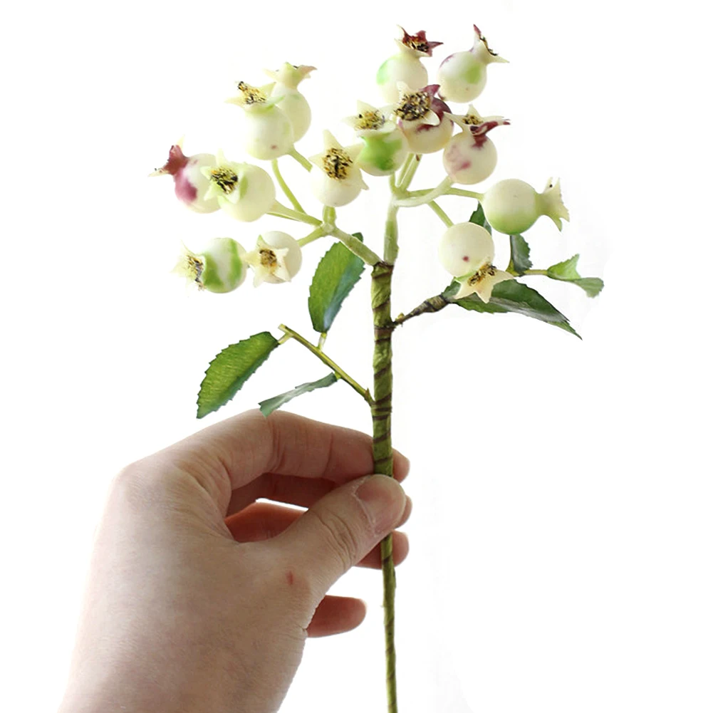 Искусственные зеленые ягоды цветы букет искусственные фруктовые растения