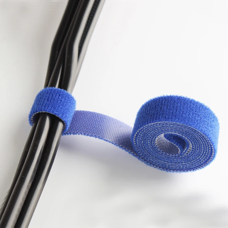 5Meters 1cm 1.5cm 2cm magic tape nylon cable ties hook loop strap adhesive fastener strip wire sewing | Электроника