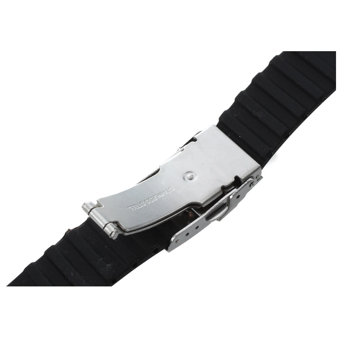 

Practical Watchband, bracelet, silicone, rubber, folding clasp, water-resistant, 18mm