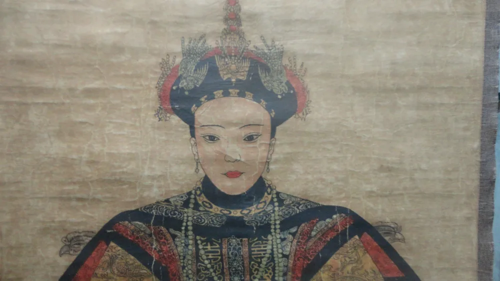 Бесплатная доставка Китайская Коллекционная старая картина прокрутки Династия