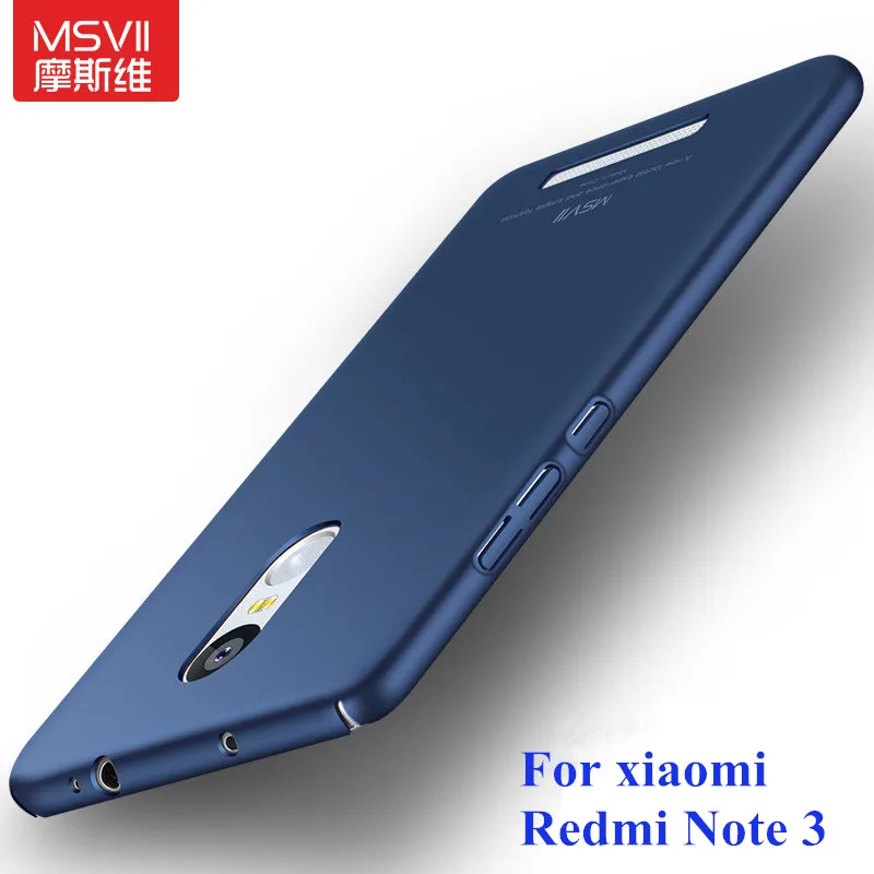 Msvii For Xiaomi Redmi Note 3 Case PC Luxury Simple Protection xiomi Pro prime global Back Cover Note3 |