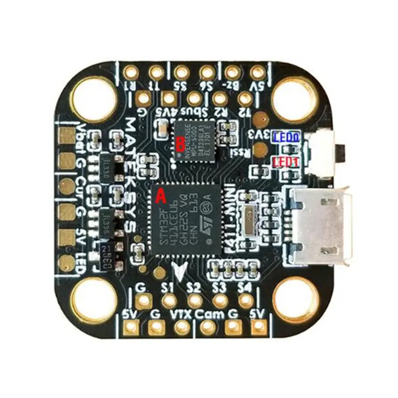 Matek System 20*20 мм F411-mini мини F4 игровые джойстики AIO OSD BEC и Светодиодные ленты для