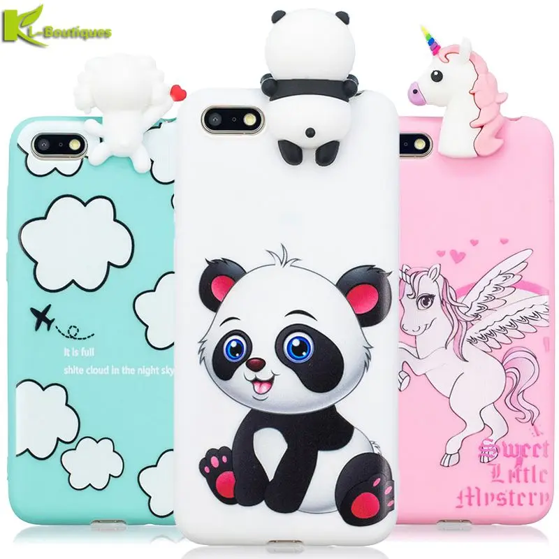 

For Huawei Honor 7A Case on for Huawei Honor 7A 7 A DUA-L22 Cover 5.45 inch 3D Cute Silicone Dolls Toys Cartoon Soft Phone Cases