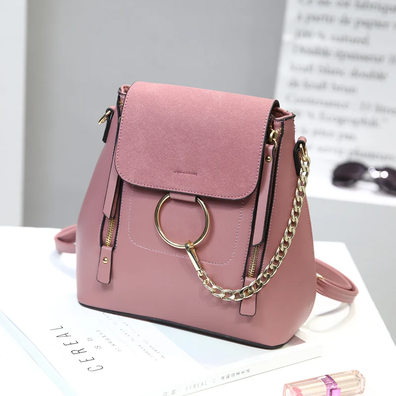 Женский кожаный рюкзак мини кисточкой из искусственной кожи Back Pack рюкзаки для