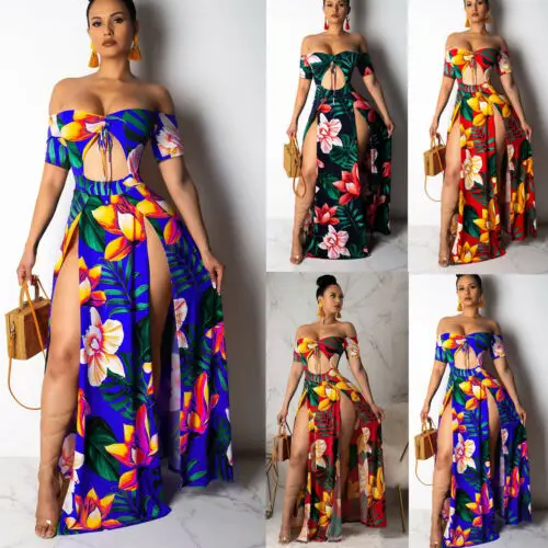 Женское вечернее платье макси без рукавов Элегантное Длинное Платье Бохо с