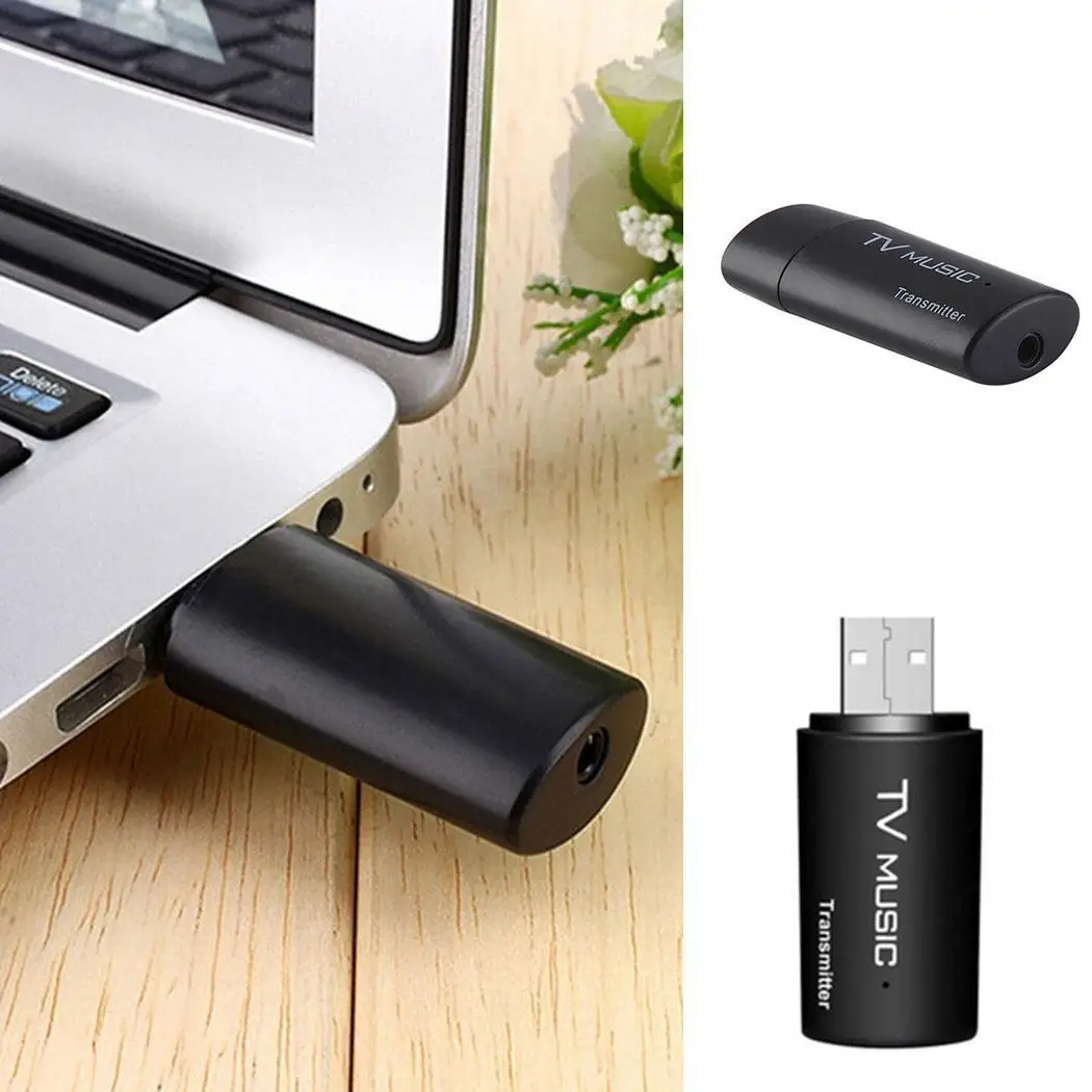 Портативный USB беспроводной Bluetooth аудио передатчик музыкальный стерео