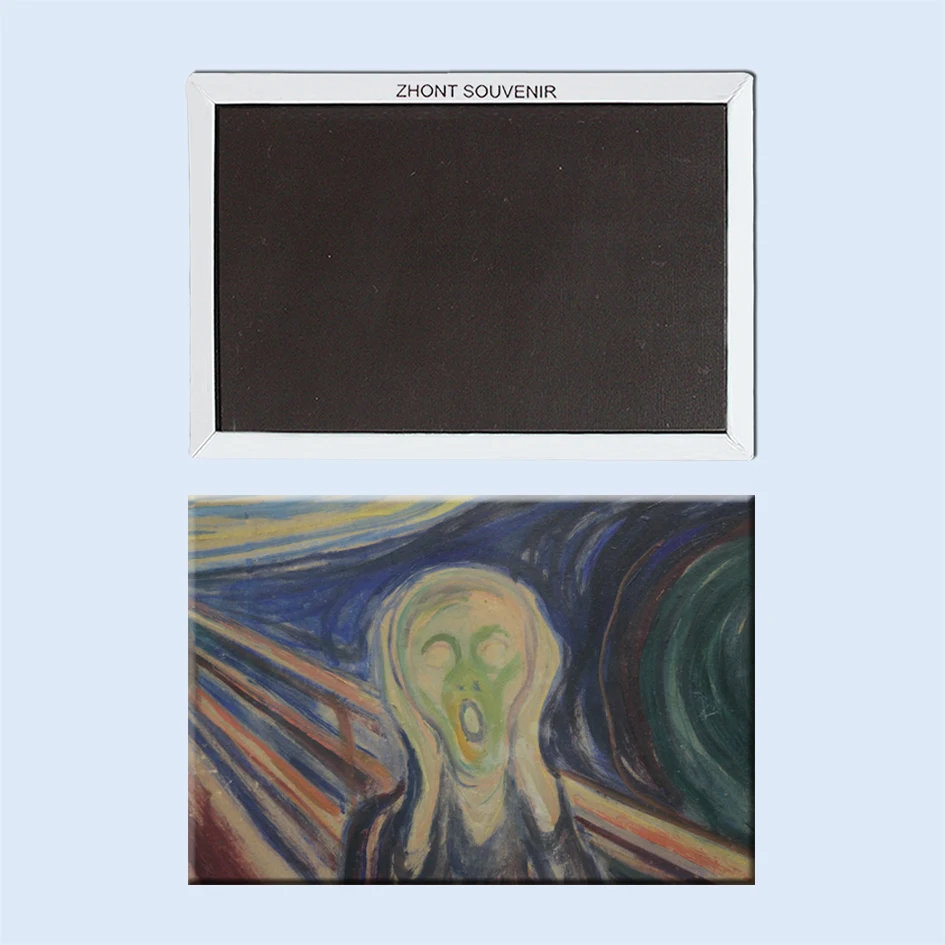 11 доступных картин магниты на холодильник edvard_munch всемирно известные картины
