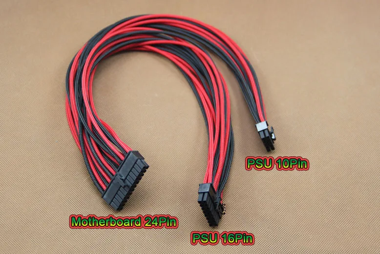 1 шт. 0 6 м блок питания 10 pin + 16 Материнская плата по стандарту ATX 24Pin 24P модульный