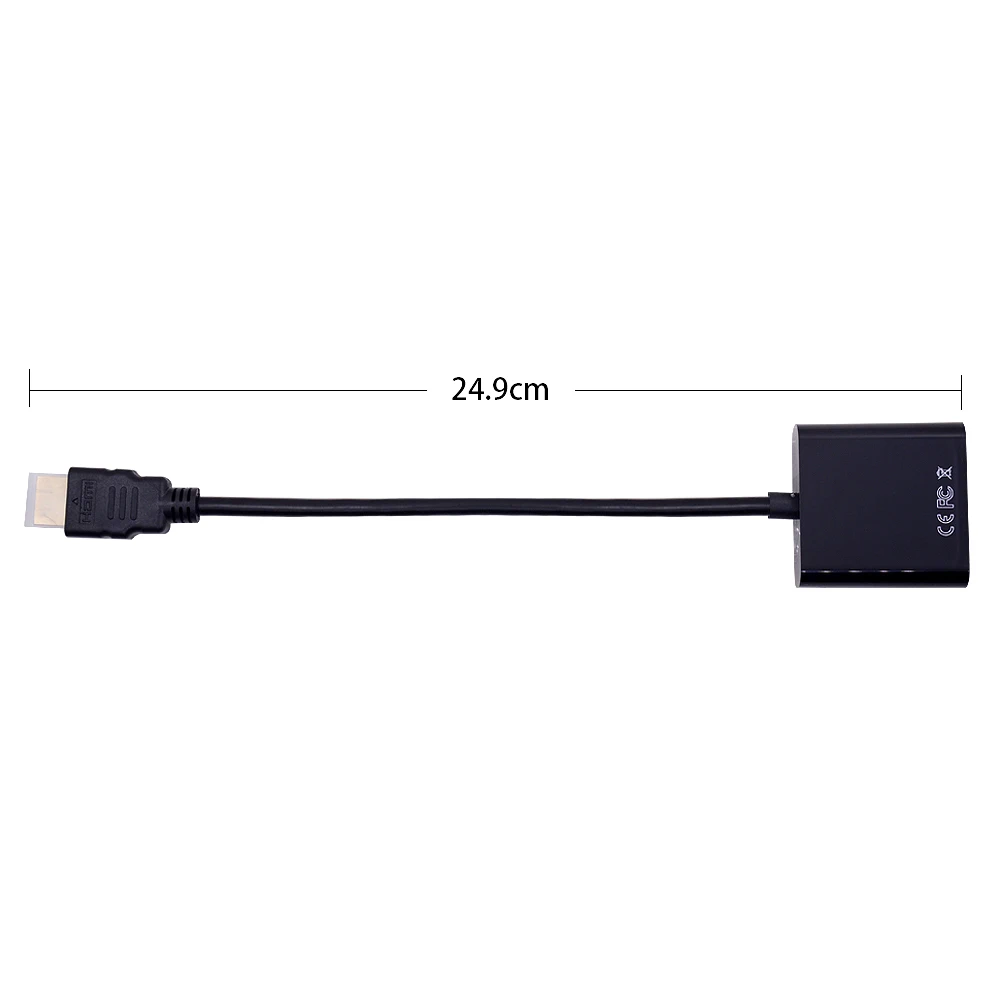 Адаптер CHIPAL для HDMI в VGA адаптер HDMI2VGA Кабель ПК настольного компьютера ноутбука