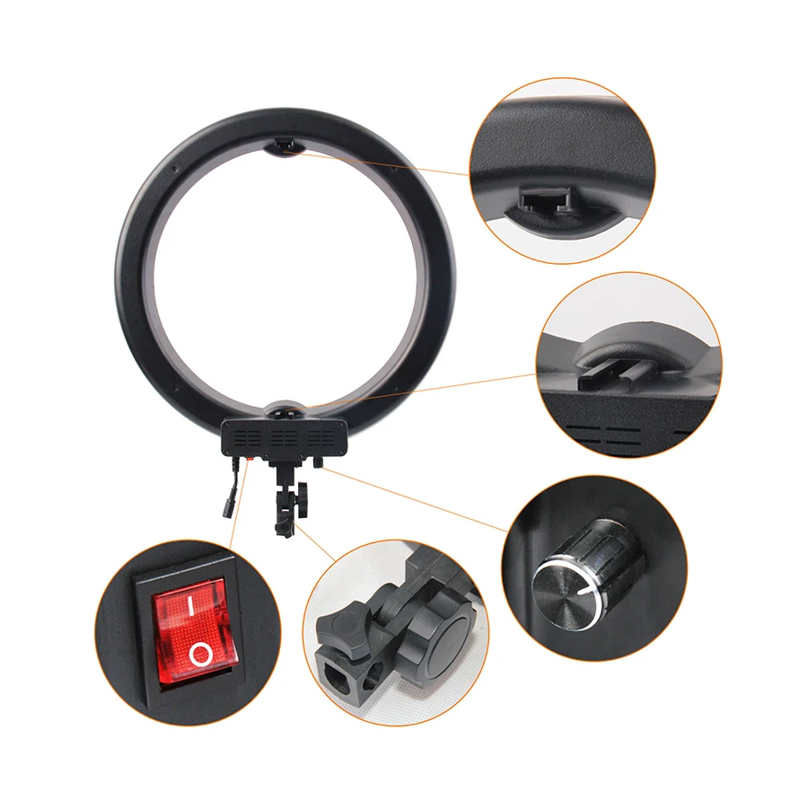 MAMEN 18 inch 240 LED Ring Light Mirror Make Up Beauty Light with Stand for Wedding Photography, Beauty Light, Night Video