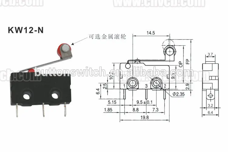МКБ KW12 N оснастки действия микро переключатель Микро реле давления производитель