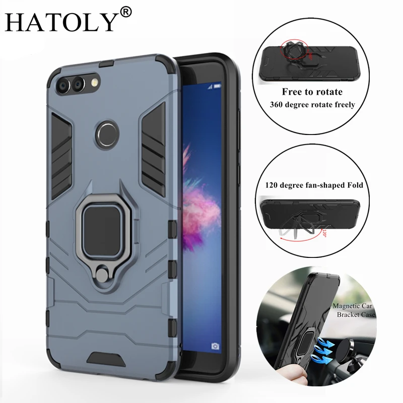 Чехол HATOLY для huawei P Smart чехол Enjoy 7s магнитный кронштейн с кольцом присоской