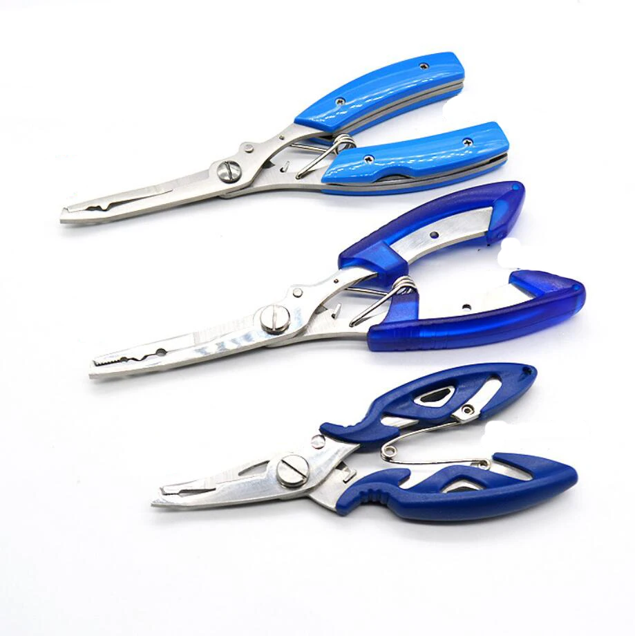 

3 Size Fishing Plier Scissor Line Lure Camping Cutter Hook Remover Tackle Tool Cutting Fish Tongs Scissors Fishing Pliers A100