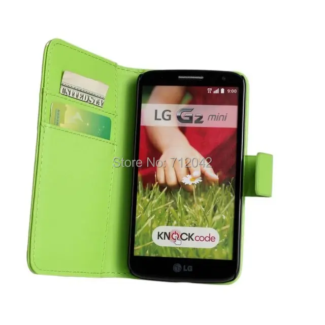 For LG G2 Mini Case PU Leather Folding Wallet Flip Cover for D620 with Stand Function Free Ship | Мобильные телефоны и