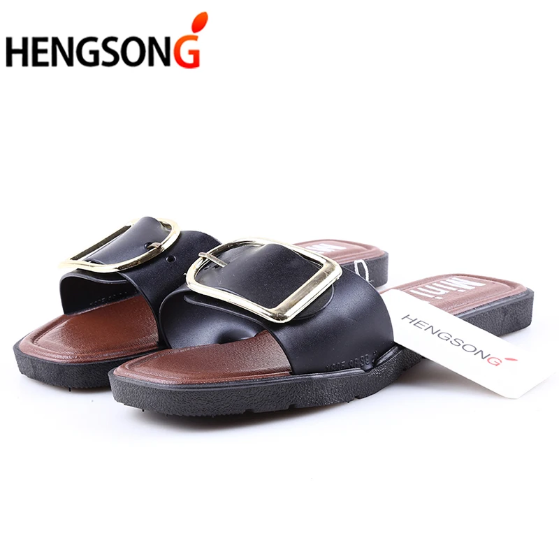 HENGSONG/летние пляжные шлепанцы на плоской подошве Вьетнамки Chanclas нескользящая
