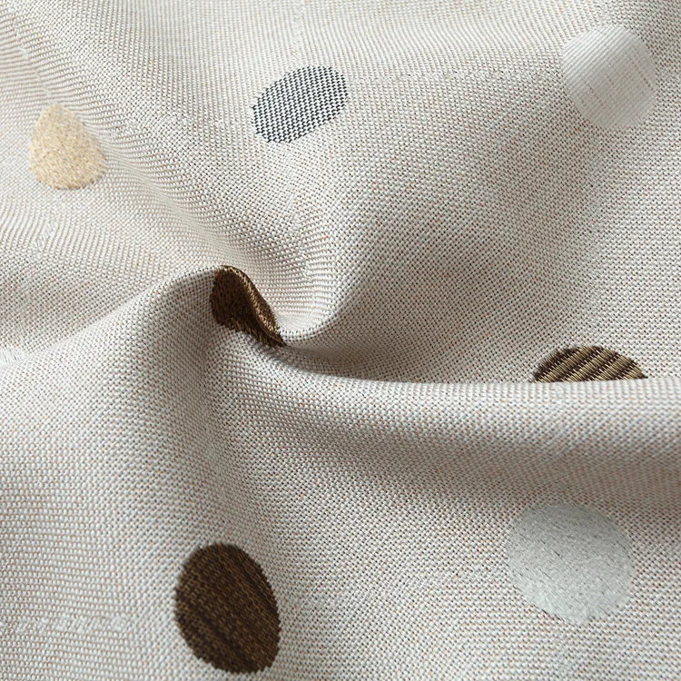 MYRU пасторальный стиль льняная окрашенная пряжа ткань занавеска бесконечная