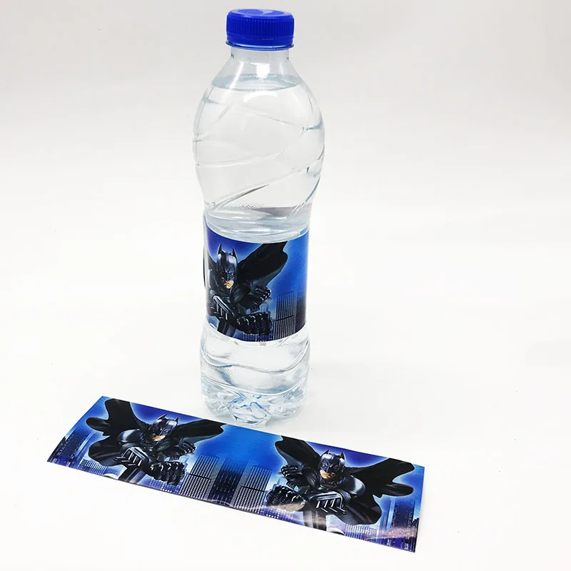 6 шт./упак. этикетки на бутылки с водой Бэтменом наклейки декоративные | Дом и сад