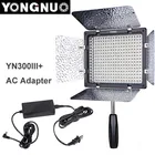 Yongnuo YN300 III YN-300 lIl 3200K 5500K CRI95 + профессиональная Светодиодная лампа для видеосъемки с дистанционным управлением + адаптер питания переменногопостоянного тока для Canon Nikon