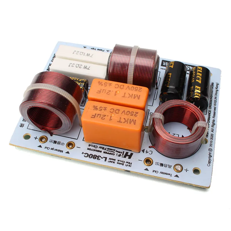 LEORY L-380C 2 шт./лот 180 Вт динамик 3 Way Hi-Fi аудио делитель частоты 3 единицы кроссовер фильтры 85X112 мм