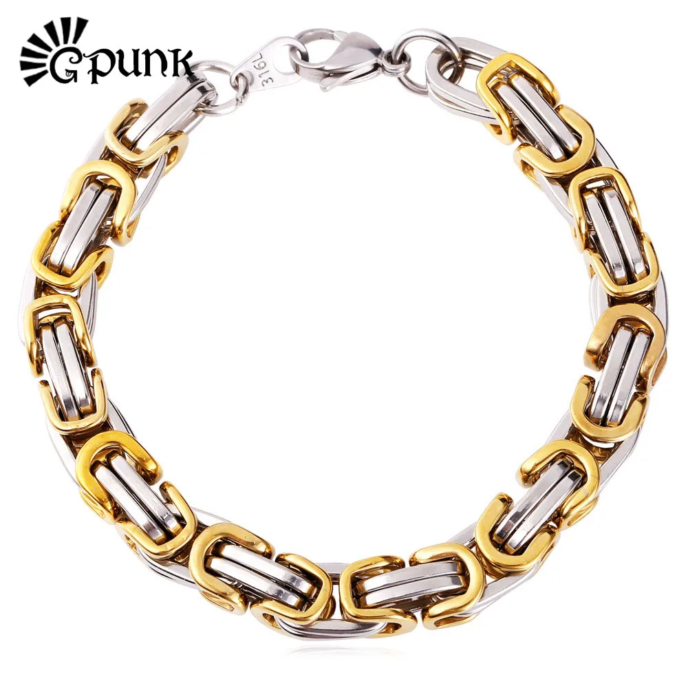Браслет-цепочка мужской из нержавеющей стали Ювелирное Украшение для езды на