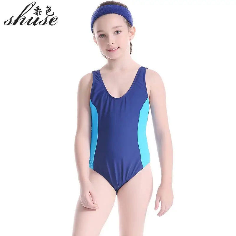 Детский спортивный купальник цельный для девочек детские купальные костюмы