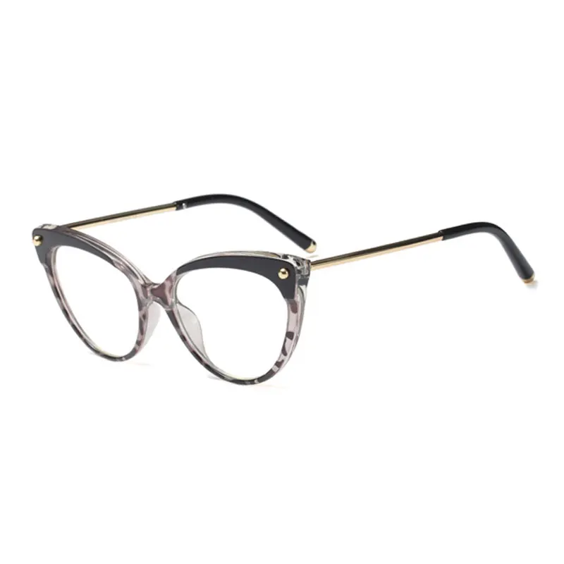 C1 Cat Eye Prescription Glasses Frame Optical Myopia Hyperopia Astigmatism Lenses Anti Reflective Blue Light Corrective Eyeglasses - Цвет оправы: C1