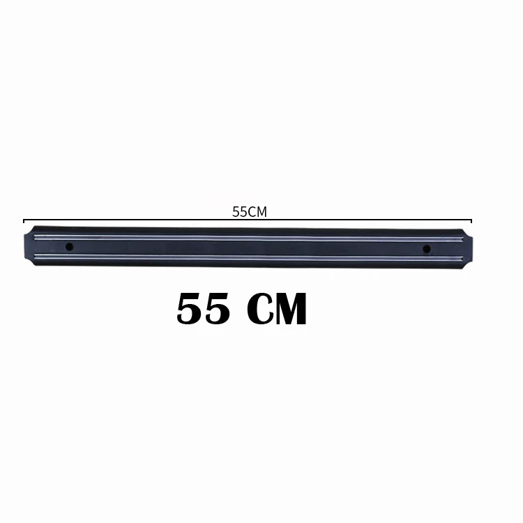 Plastic 55cm Нержавеющая сталь магнитный держатель для ножей настенное крепление для ножей кухонный Магнит Магнитная полоса Настенный Держатель ножей инструменты - Цвет: Plastic 55cm