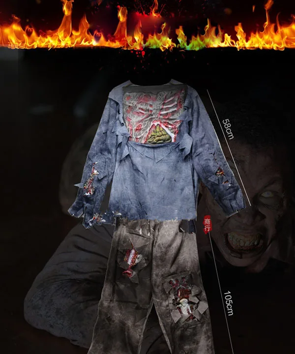 Карнавальный костюм взрослый наряд зомби Хэллоуин вечерние сценический клуб