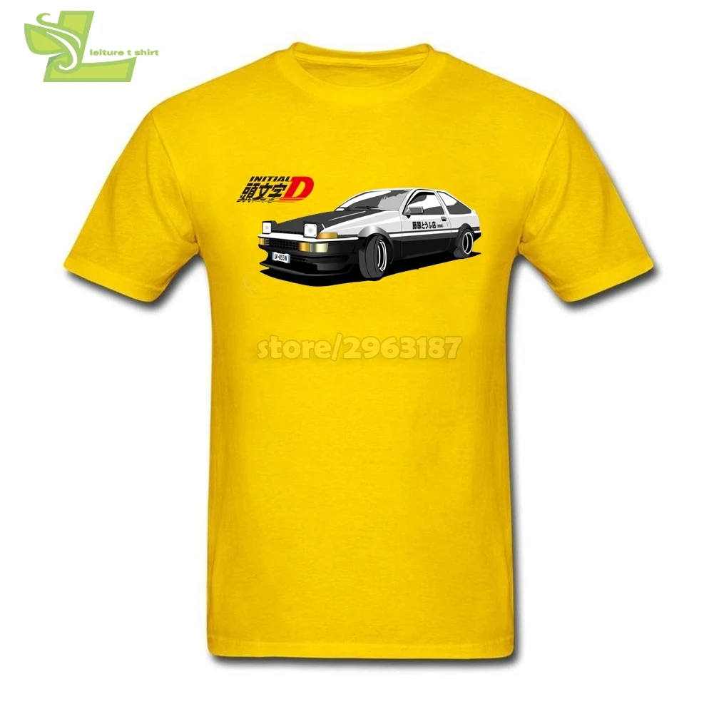 Initial D AE86 Футболка с принтом Автомобиль рубашки для девочек-подростков футболка