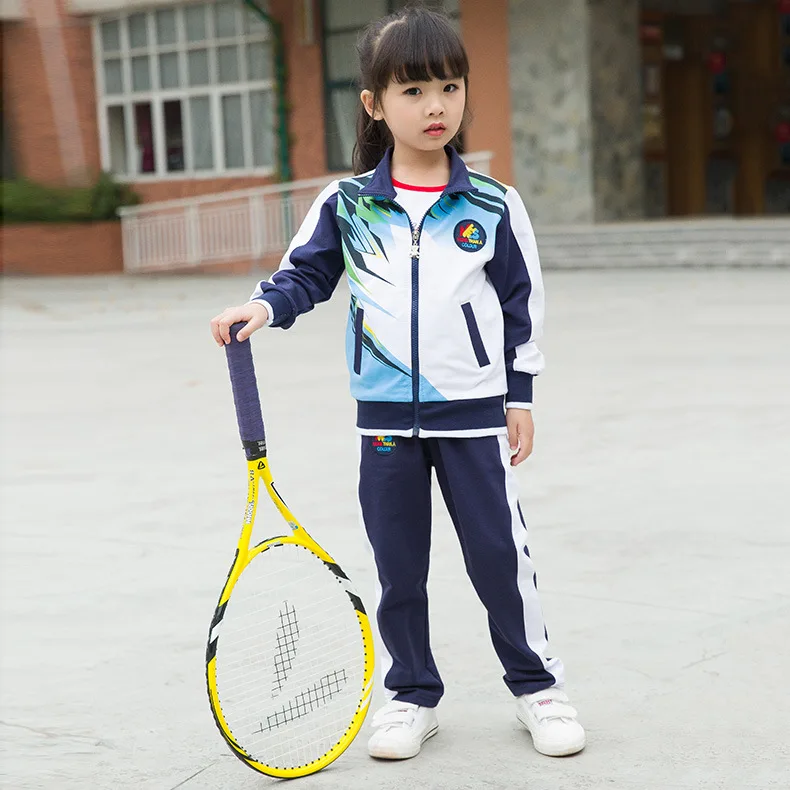 kids boy and girl's sportswear suit two pieces long sleeved children's wear uniforms | Детская одежда и обувь