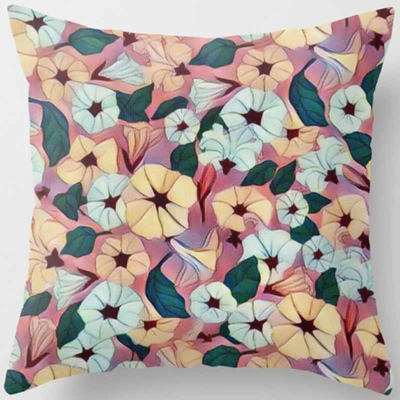 

Hot sale super beautiful red flowers floral pattern women men Pillow case boys girls weeping pillow cover size 45*45cm