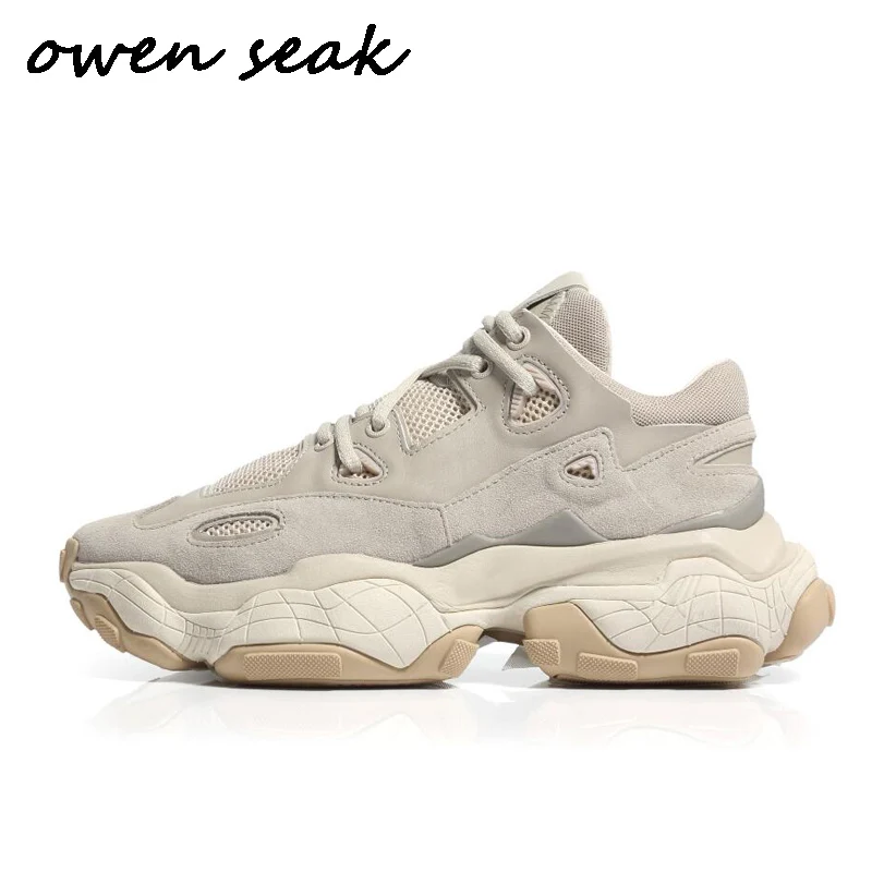 

Кроссовки мужские на шнуровке, из замши, на плоской подошве