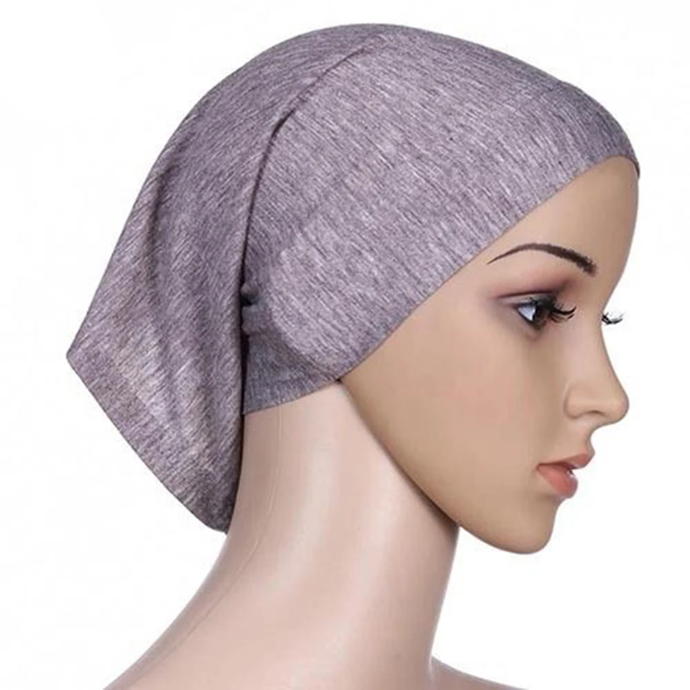 

Colorful Women Under Scarf Tube Bonnet Cap Bone Islamic Head Cover Hijab