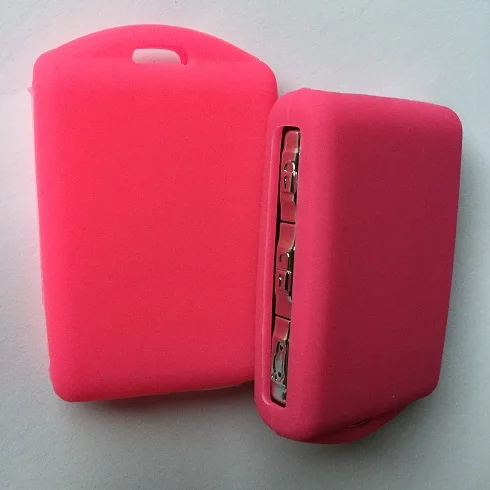 Magenta Силиконовый умный чехол для пульта дистанционного управления Funda Llave для Volvo Smart Key S90 S80 S60 V70 V90 XC60 XC90 VX90 Card Keyless 4 Button Fob - Название цвета: Magenta