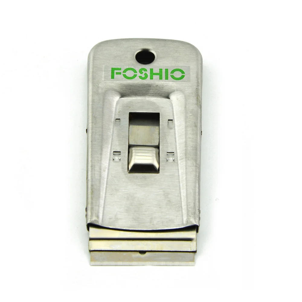 FOSHIO, старый клеевой стикер, Очищающий бритвенный скребок+ 10 шт., 1,5 дюйма, бритвенное лезвие, инструмент для тонирования окон, стеклянная печь, краска, обои, скребок