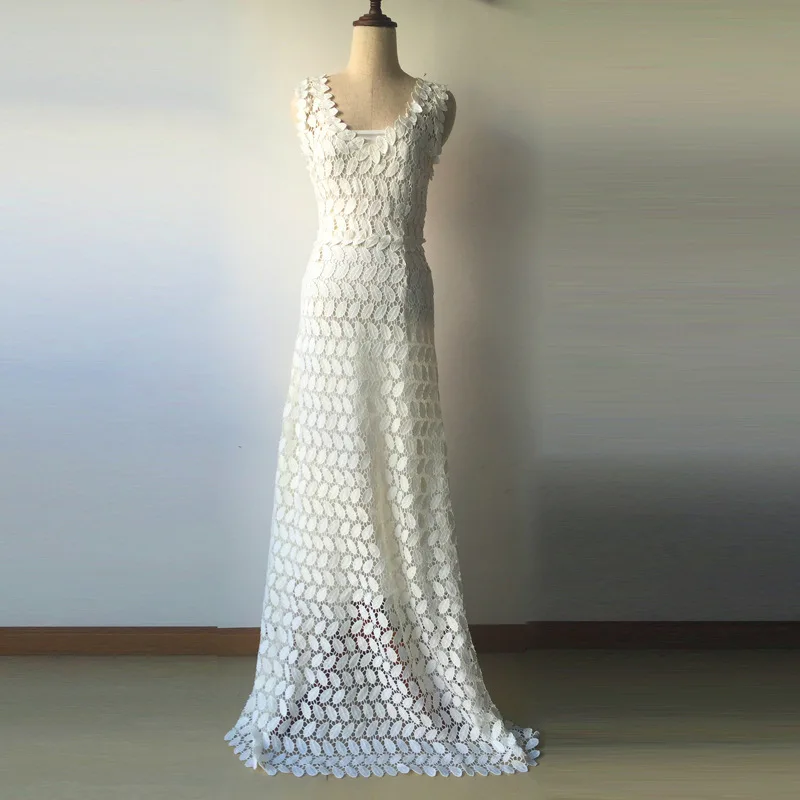 Подиум 2019 летнее женское кружевное длинное платье сексуальное Бохо С глубоким v