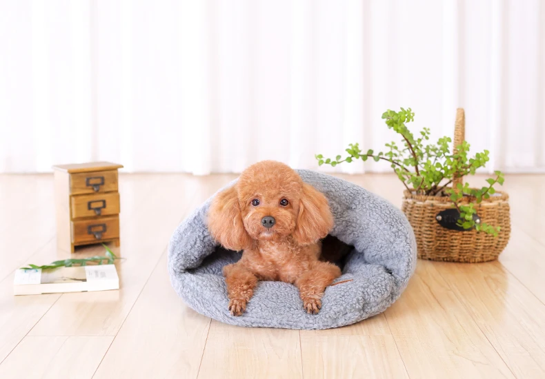 HOOPET со съемным моющимся чехлом для саморазогрева спальный боди с принтом «Snuggle мешок кровать приятные пещера Хомяк и маленькая собака/кошка собак из мягкой кожи; цвет серый, желтый; сезон лето