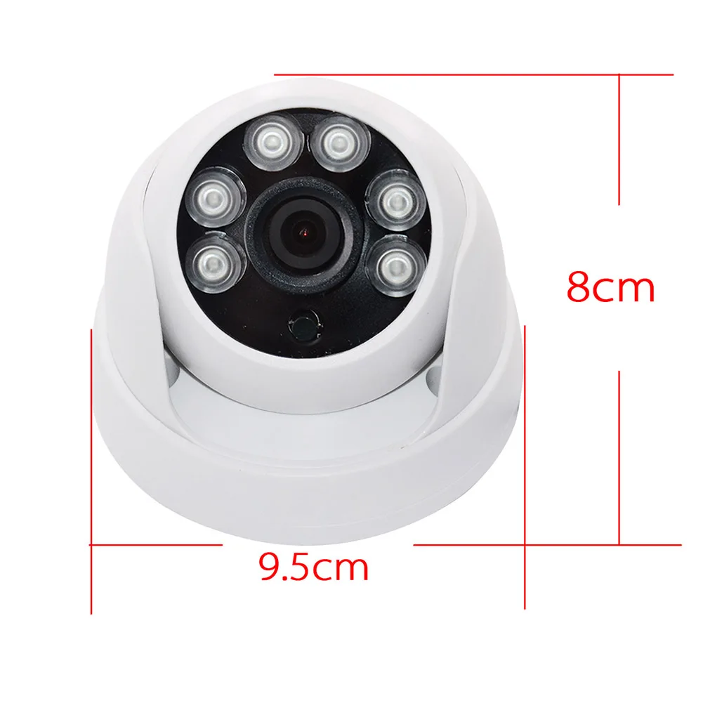 Ip камера один комплект купольная CCTV с 6 светодиодами 1080 P HD для помещений 2.0MP