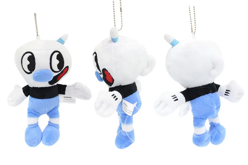 10 шт./партия плюшевая игрушка Cuphead игра Mugman фигурка кукла-сумка кулон 16 см для подарка