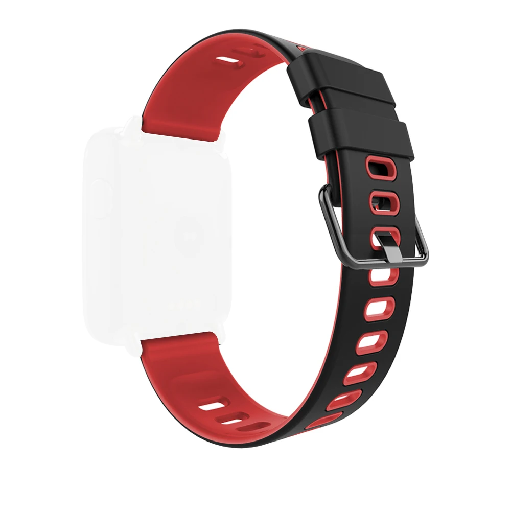 22 мм Универсальный ремешок для часов силиконовый двойной цветной наручных samsung