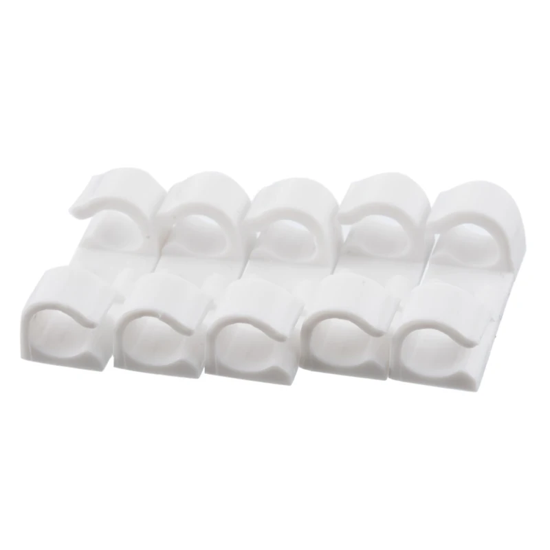 20pcs white Hoomall 20 шт. зажим для встраивания проводов сетевой Органайзер зажим для кабеля для передачи данных проводной Органайзер инструмент для отделки линии данных фиксированные подходящие кабели - Цвет: 20pcs white