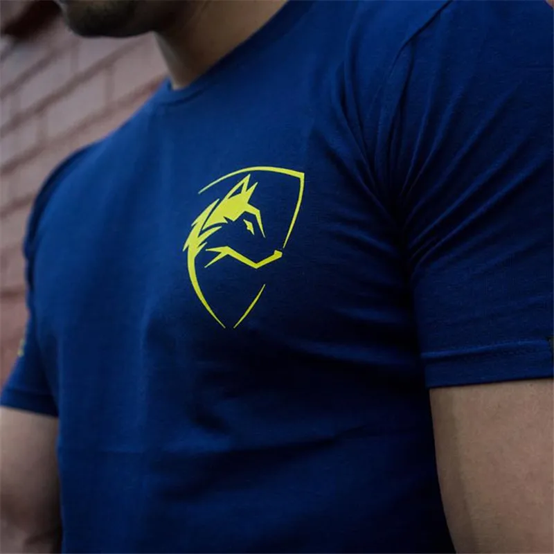 Новая брендовая хлопковая футболка для мужчин ALPHALETE Gyms Фитнес Бодибилдинг облегающие рубашки мужские модные повседневные футболки с принтом