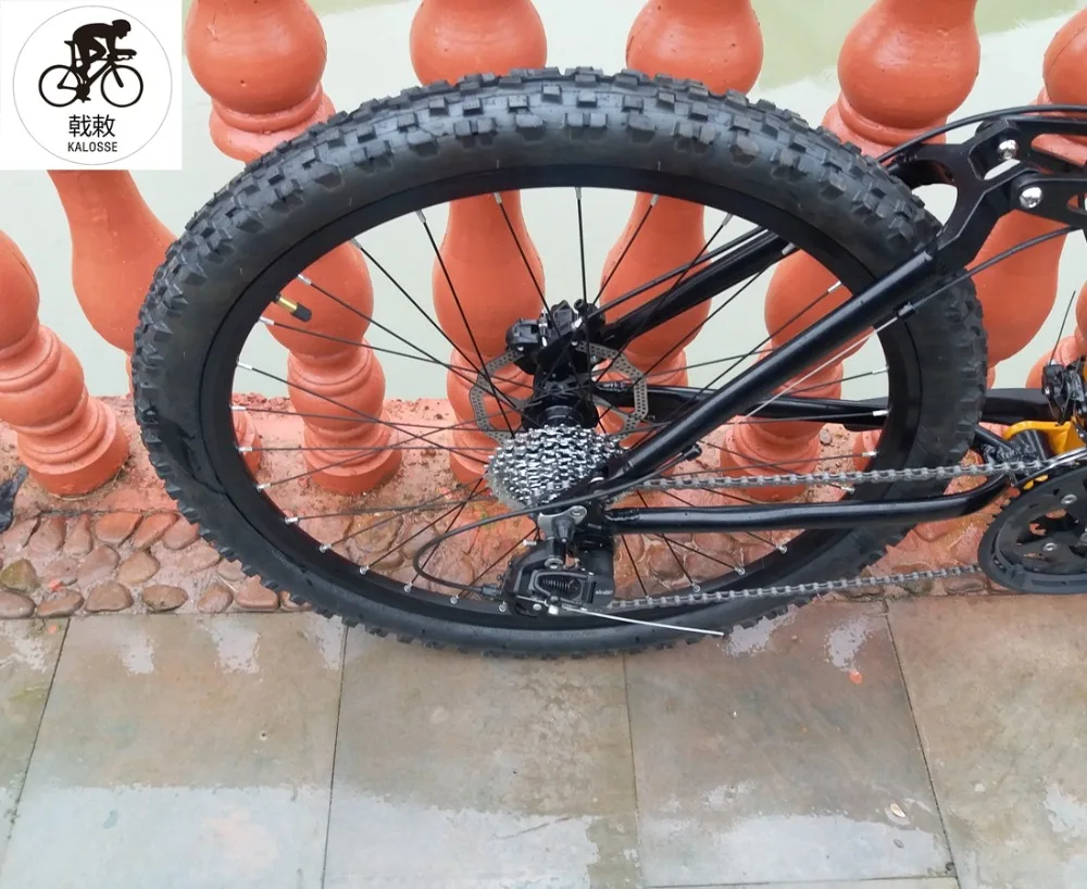 Горный велосипед Kalosse bicicleta с мягким хвостом 26 дюймов для езды по бездорожью 27