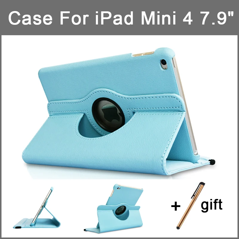 Вращающийся на 360 градусов Чехол для iPad mini 4 Smart Flip Stand A1538 A1550 противоударный защитный чехол 7,9 ''для iPad mini 4 tective shell