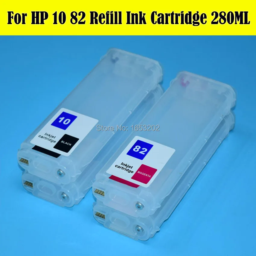2 комплекта заводская цена принтер чернильный картридж для HP 10 82 C4844A/C4911C4913A
