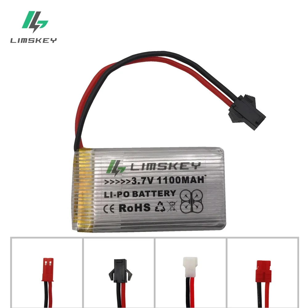 Литий-полимерный аккумулятор 3 7 в 1100 мАч для SYMA X5SC X5SW X5uw x5uc x5hw x5hc H11D H11C SM/JST 25C разряд