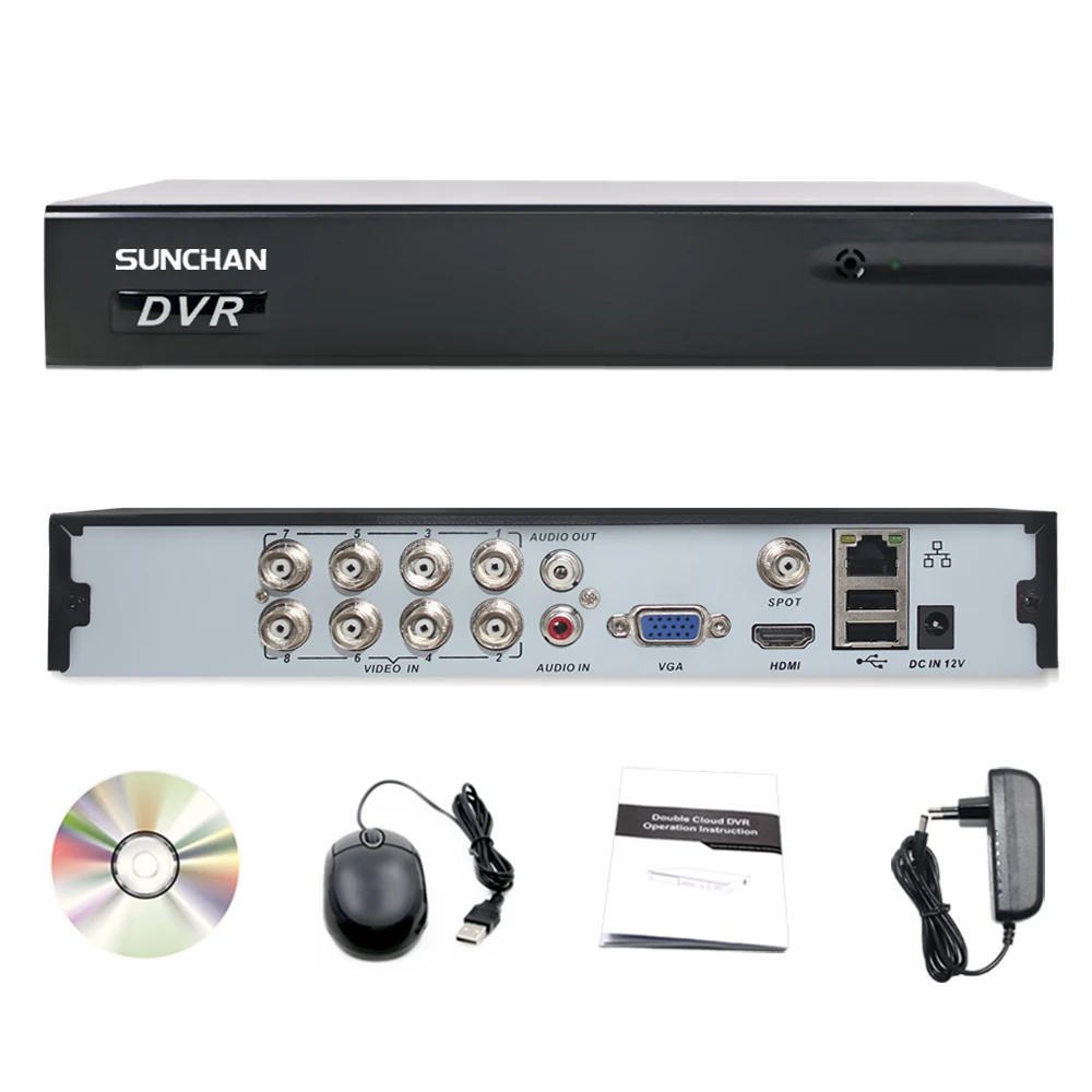 8CH CCTV DVR AHD 5MP 4MP 3MP 1080P H.264 гибридный видеорегистратор для TVI CVI аналоговая IP камера